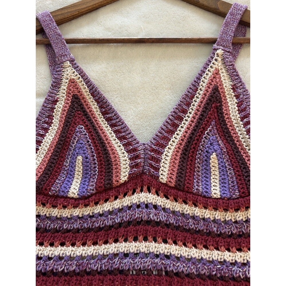Primark Rita Ora Shirt Small Crochet Hippie Festival Handmade Y2k Style Hippie - Picture 2 of 10